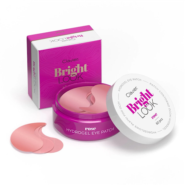 Clavier Bright Look Hydrogel Ögonmasker Ros/ 60 st