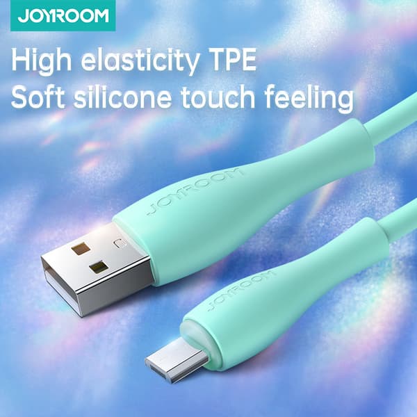 Joyroom Bowling Datakabel S-2030M8 USB-A/micro USB 3A 2m - Grön