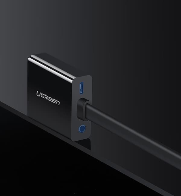 Ugreen HDMI till VGA Adapter med Micro USB/Aux 3/5 mm Mini Jack