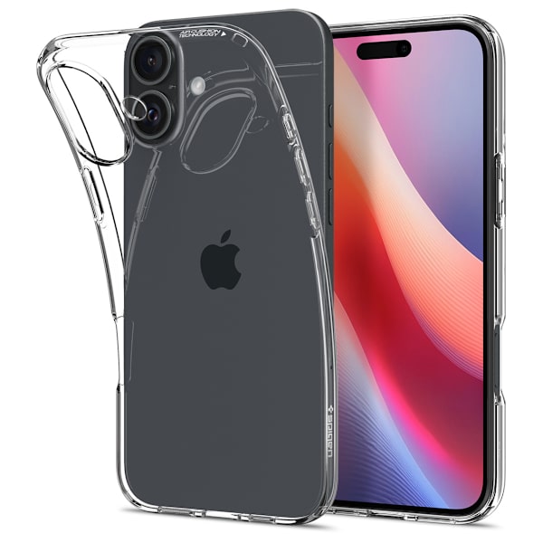 Transparent Spigen Liquid Crystal Skal för iPhone 16 Plus