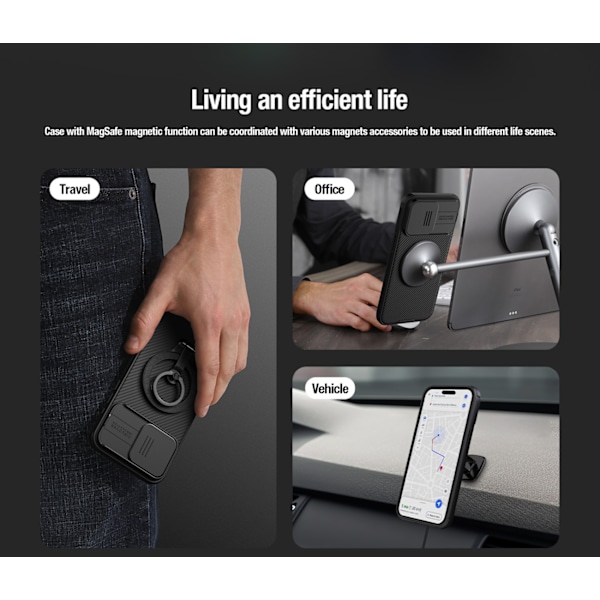 Nillkin CamShield Pro Magnetiskt Skyddsfodral för iPhone 15 Pro