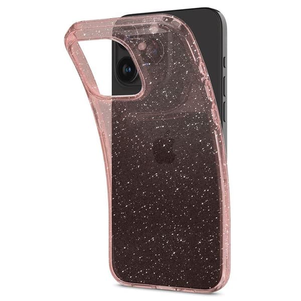 Spigen Liquid Crystal Glitter Skal för iPhone 15 Pro Max - Rosa/