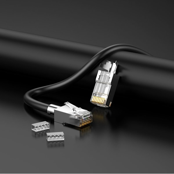 Ugreen 10x Modulär RJ45 Kontakt 8P8C Cat 6A/7 (70316)