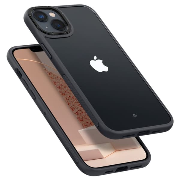 Skyddande Caseology Skyfall-fodral för iPhone 14 Plus - matt sva