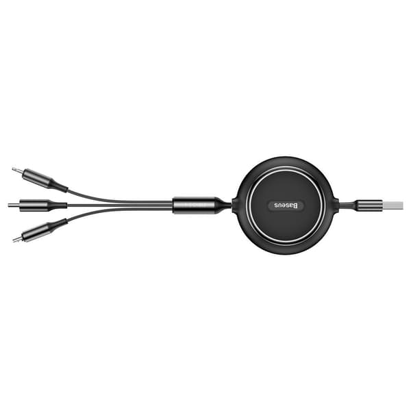 Baseus Golden Loop utdragbar kabel 3-i-1 USB - micro USB / Light