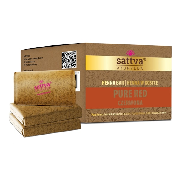 Sattva Ayurveda Henna i Block Pure Red/ 3 x 80g