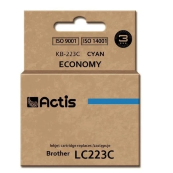 Actis Cyan Bläckpatron - Kompatibel med Brother KB-223C LC223C
