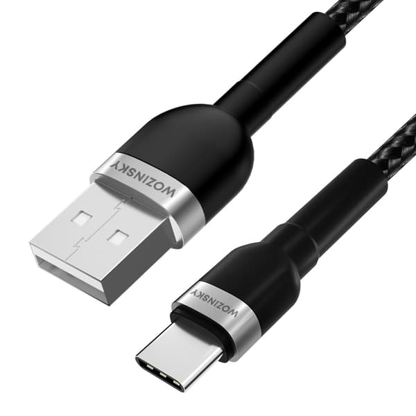 Wozinsky USB-A till USB-C Kabel 2.4A 1 m - Svart