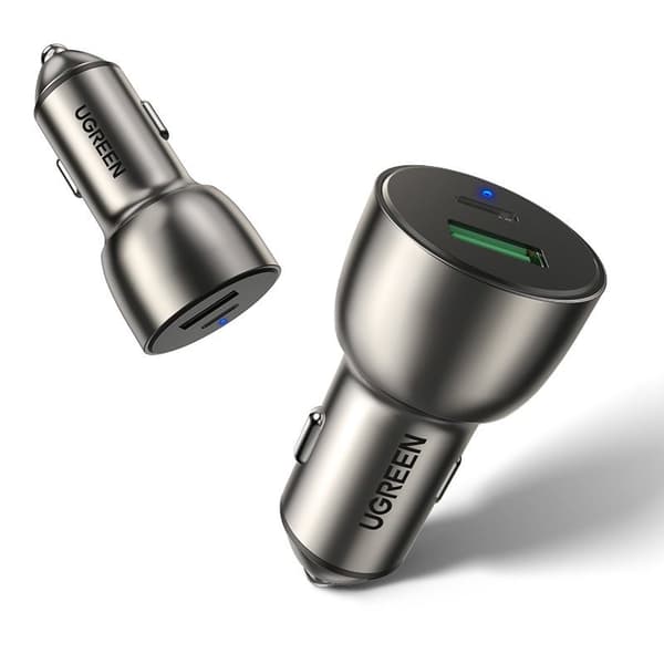 Ugreen billaddare USB/USB Typ C Quick Charge 3.0 Power Delivery