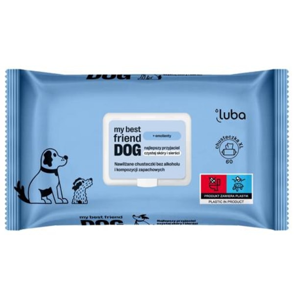 Hund Våtservetter för Hud & Päls/ 60 st. Rengöring & Skydd åt Di