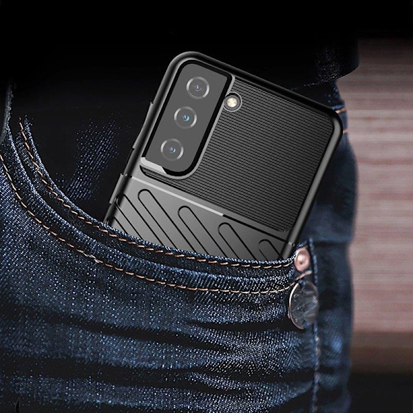 Robust Silikonskal Thunder för Samsung Galaxy S23+ - Svart