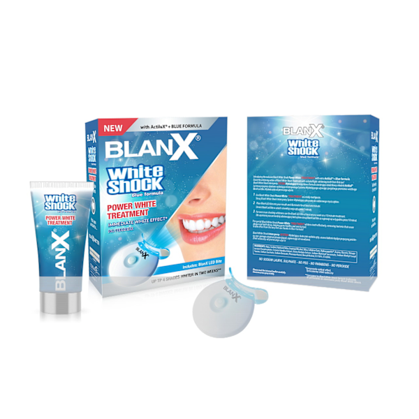BlanX White Shock Tandblekningskit: Whitening Toothpaste 50 ml +