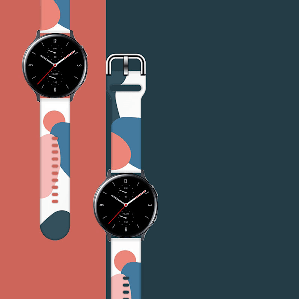 Samsung Galaxy Watch 46mm Silikonarmband i Kamouflage Design - R