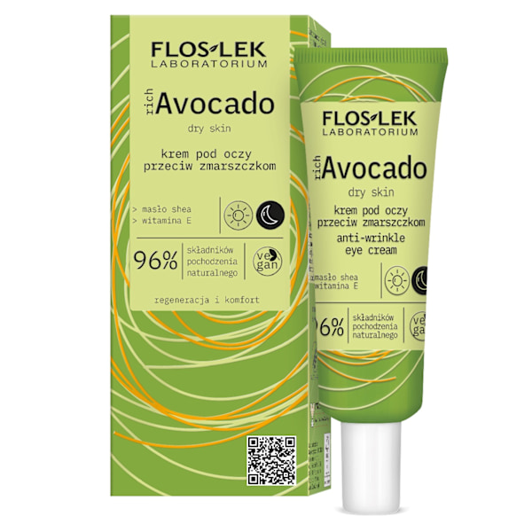 Flos-Lek Rik Avokado Ögonkräm mot Rynkor/ 30 ml
