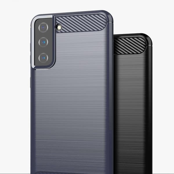 Elastiskt Kolfodral för Samsung Galaxy S21+ 5G/ Svart – Skyddand