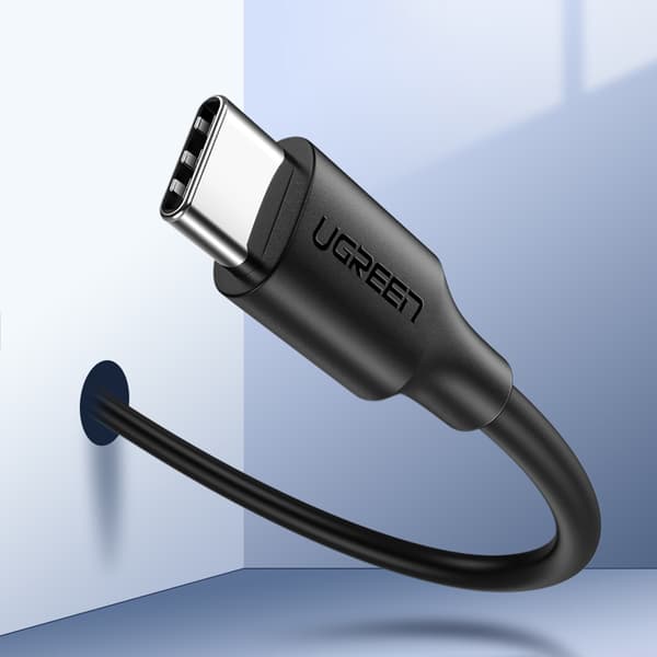 Ugreen USB-C till USB-C Kabel PD QC 3A 480Mb/s 2m - Svart