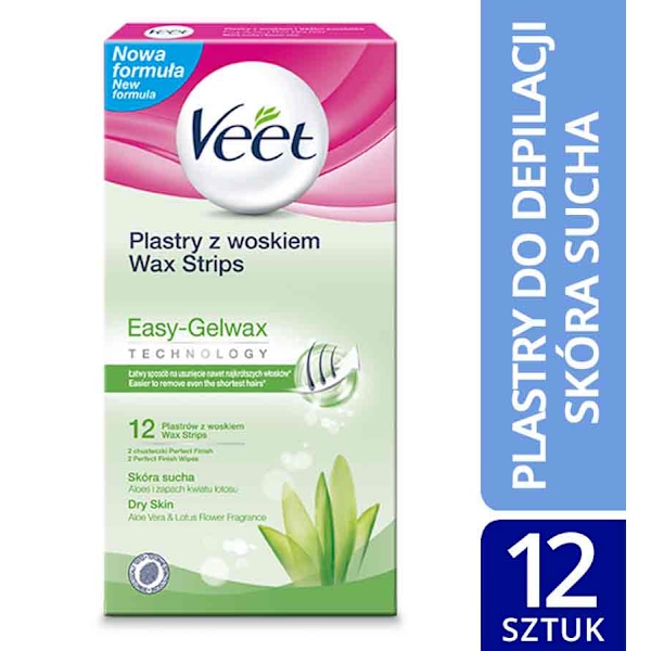 Veet Hårborttagningsvax för Kroppen Torr Hud/ 12 stycken