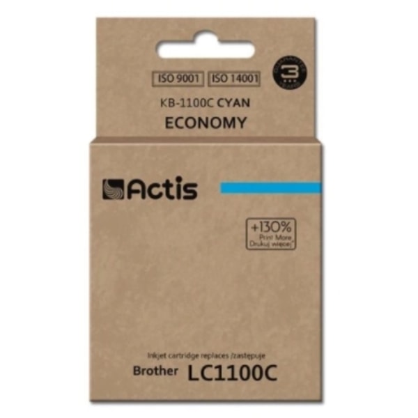 Actis Blå Bläckpatron för Brother KB-1100C (ersättare för LC1100