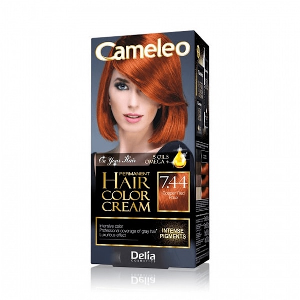 Cameleo Permanent Hårfärg 7.44 Kopparröd
