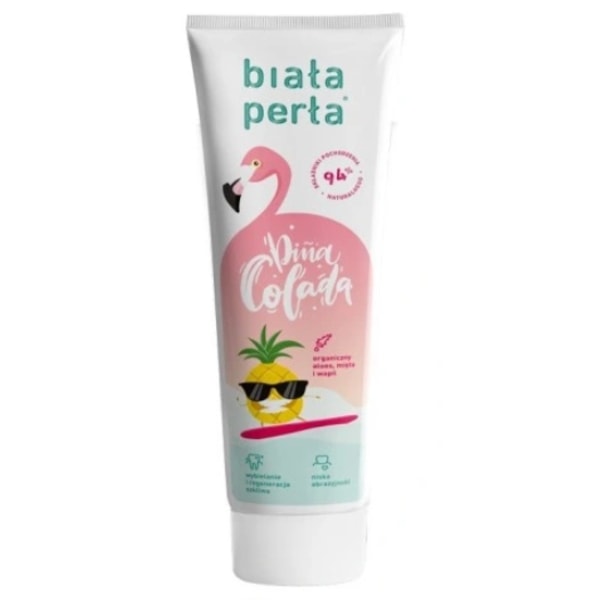 Vit Pärla Tandkräm med Läcker Pinacoladasmak/ 100 ml