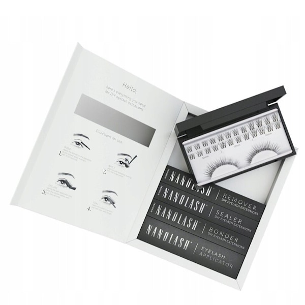 Nanolash Gör-Det-Själv Ögonfransextensions Startpaket 10.12.14mm
