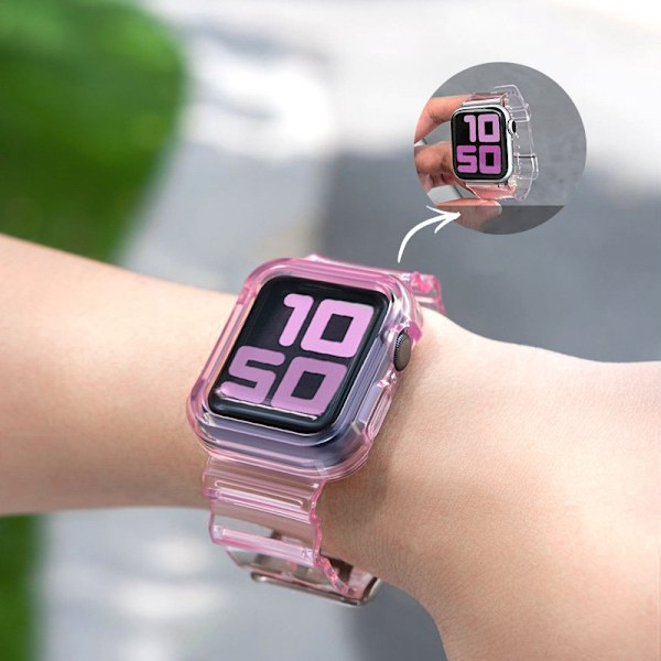 Silikonarmbandslåda för Apple Watch 6/5/4/SE 44mm - Gul