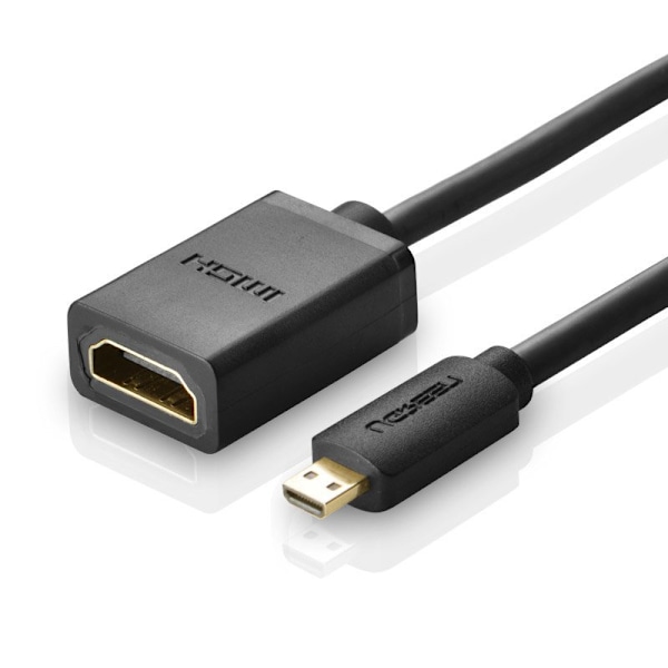 Ugreen HDMI till Micro HDMI Adapterkabel 19-Pin/ 20 cm/ Svart (2