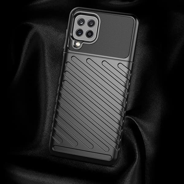 Thunder Case flexibelt pansarfodral för Samsung Galaxy A22 4G Bl