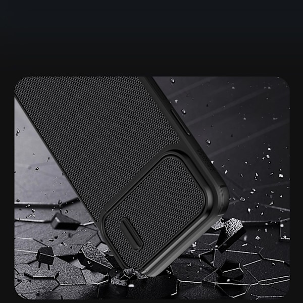 Nillkin Textured S-fodral för iPhone 14 - Stöttålig grön skyddsv