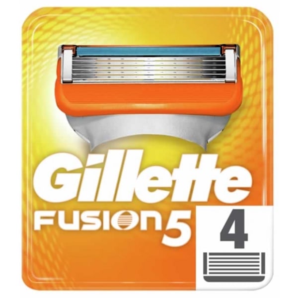 Gillette Fusion 5 Rakbladspatroner/ 4-pack - Kvalitetsrakblad fr