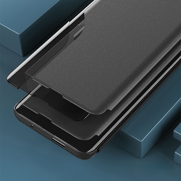Eco Läder Flip View Fodral för Samsung S24 - Svart