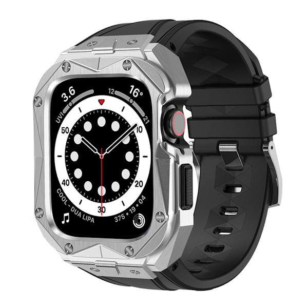 Kingxbar CYF140 2i1 robust stålskal för Apple Watch SE/ 6/ 5/ 4