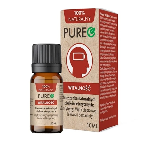 Pureo Vitalitet Naturlig Eterisk Oljeblandning med Citron/ Peppa