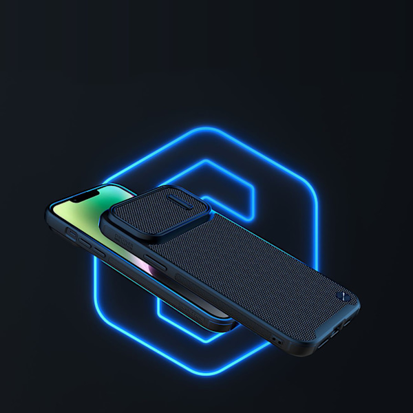 Nillkin Texturerat S Case skydd för iPhone 14 - kraftigt svart f