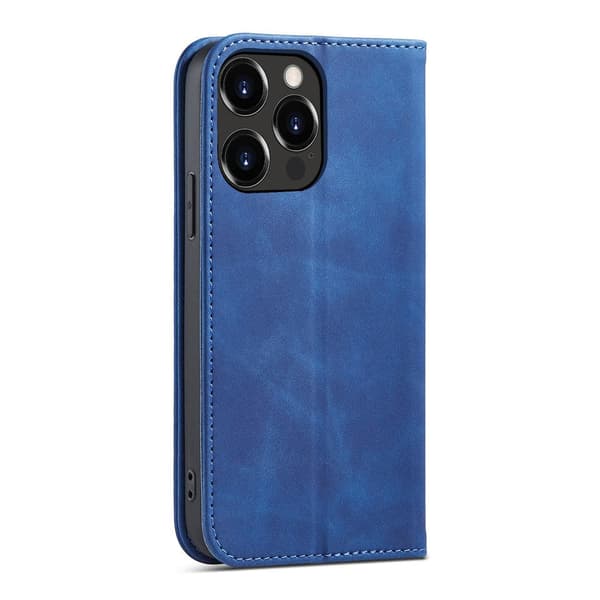 Magnetiskt Stilfodral för iPhone 14 Plus - Blå Plånboksdesign me
