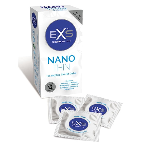 EXS Nano Tunn Kondomer/ 12 Stycken