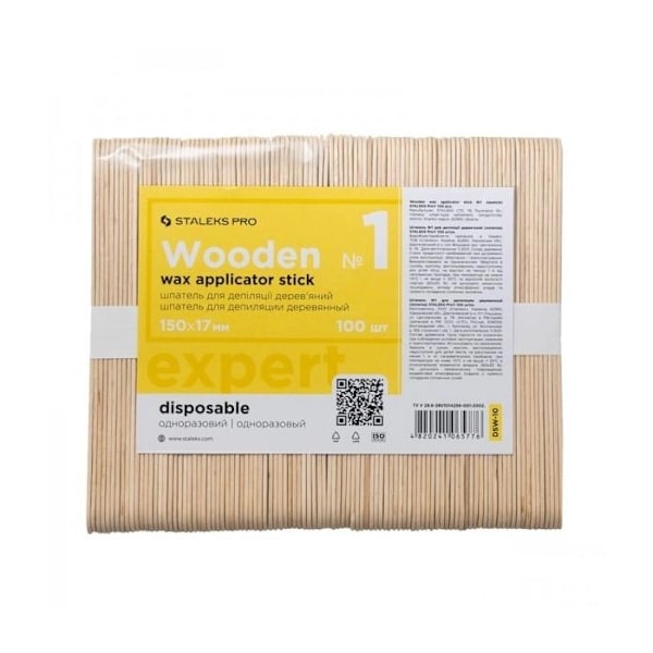 Staleks Pro Expert träspatlar för depilering 150x17mm/ 100 styck