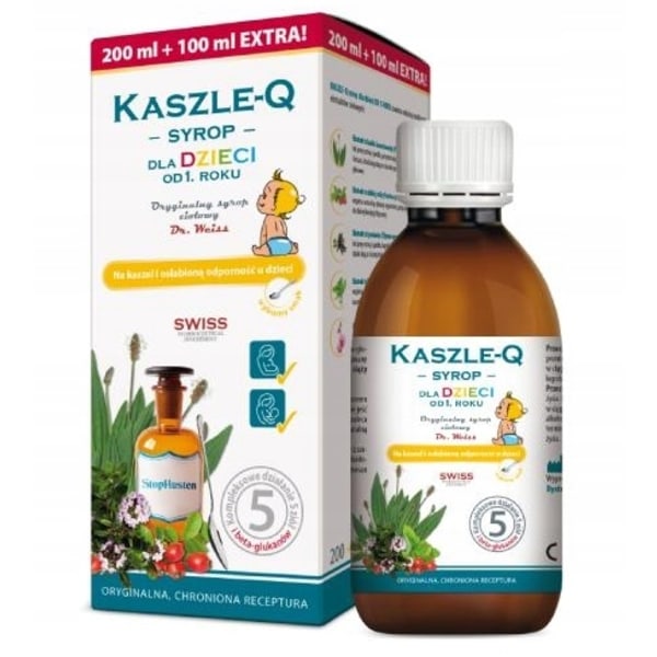 Kaszle-Q Hostsaft för barn/ 300 ml - Lång hållbarhet!