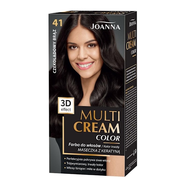 Joanna Multi Cream Färg 3D Hårfärg 41 Chokladbrun