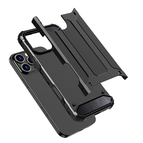 Robust Hybrid Armor Skal för iPhone 16 Pro - Svart
