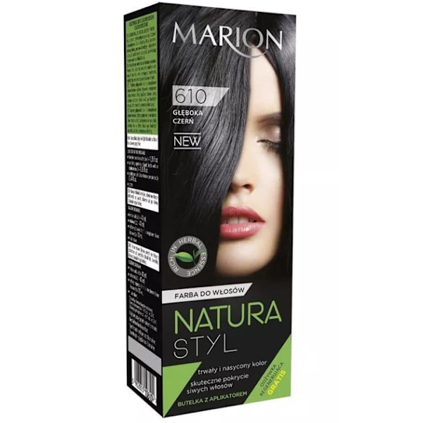 Marion 610 Syvämusta Hiusväri 80 ml + Hoitoaine 10 ml