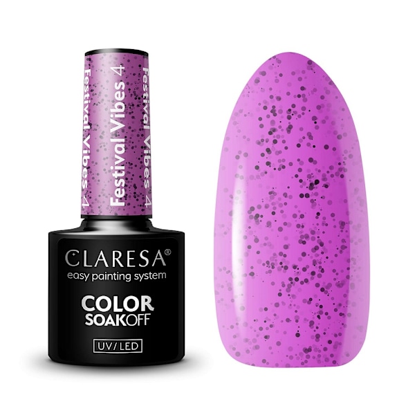 Claresa Soak Off UV/LED -hybridilakka Festival Vibes, 4,5 g