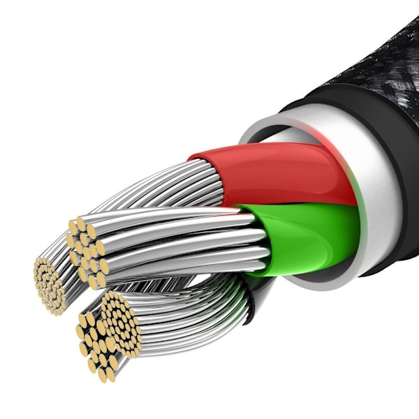 Basus Tungsten 3-i-1 USB-kabel - Typ C / Lightning / micro USB/