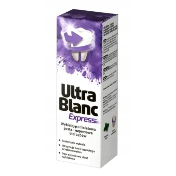 Ultrablanc Express Whitening Lila Tandkräm/ 75ml - Lång hållbarh