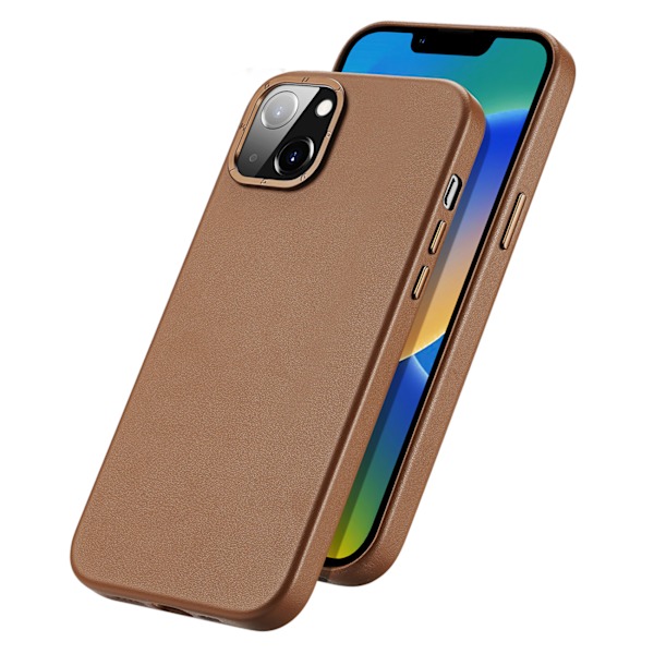 Dux Ducis Grit Plånboksfodral i Läder till iPhone 14/ Elegant PU