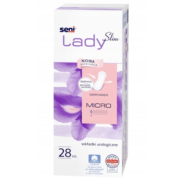 Seni Lady Slim Micro Urologiska Inlägg för Kvinnor/ 28 stycken