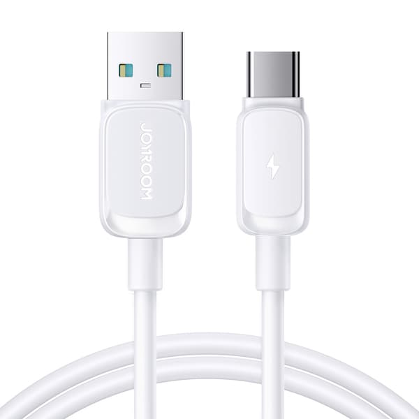 Joyroom Multi-Färgsserie A14 USB-A/USB-C 3A Kabel 1/2 m - Vit