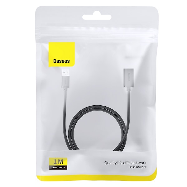 USB 2.0 Förlängningskabel 1.5m Baseus AirJoy-serien - Svart