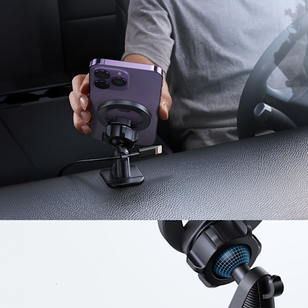 Joyroom Magnetisk Bilhållare för Instrumentbräda/Skrivbord Svart