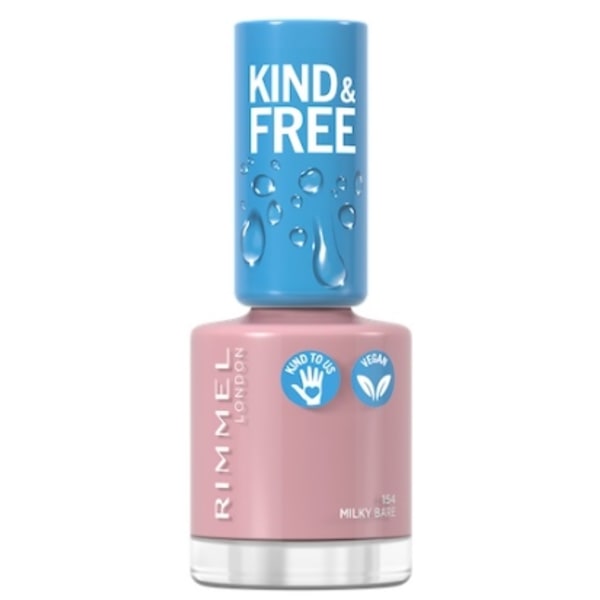 Rimmel Kind & Free Ekologisk Nagellack 154 Milky Bare/ 8ml. Njut
